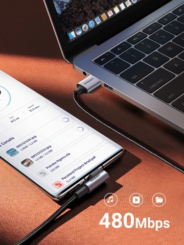 UGREEN 90 °   Угловой USB-C кабель L-образной формы для iPhone 17, Samsung, Xiaomi: быстрая зарядка QC3.0 Type-C, кабель-уголок для гейминга