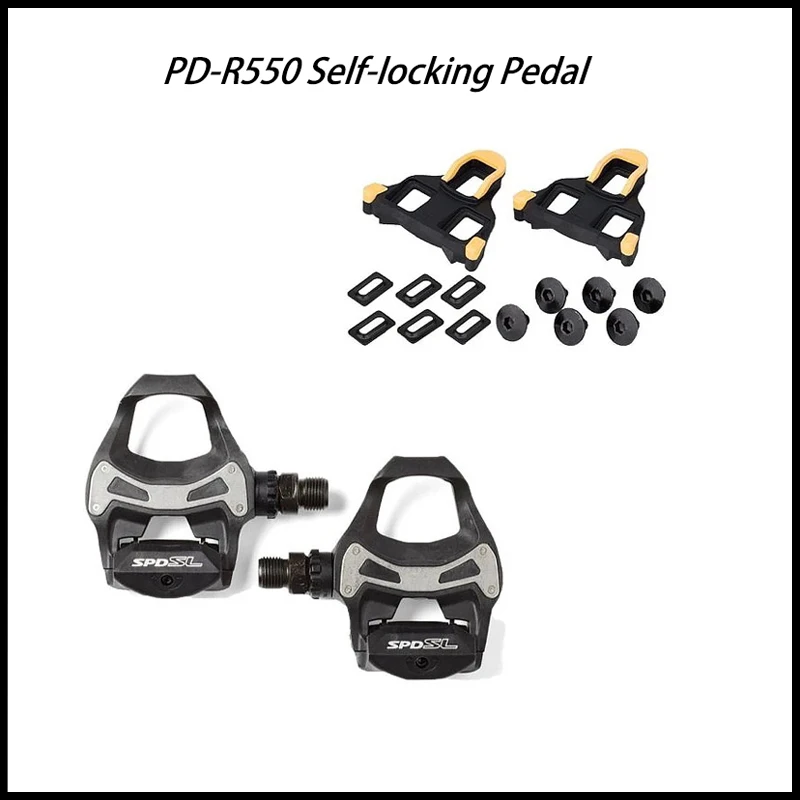 

PD-R550 SPD Road Bike bicycle pedals Aluminum Sealed Bearing Lock Cycling Pedal Accessories With SM-SH11 Cleats
