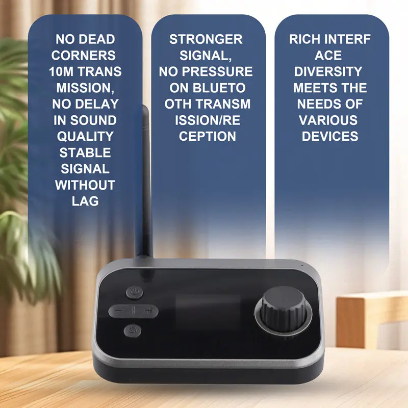 5 3 Bluetooth-адаптер 3в1 Bluetooth-передатчик-приемник для потоковой передачи музыки
