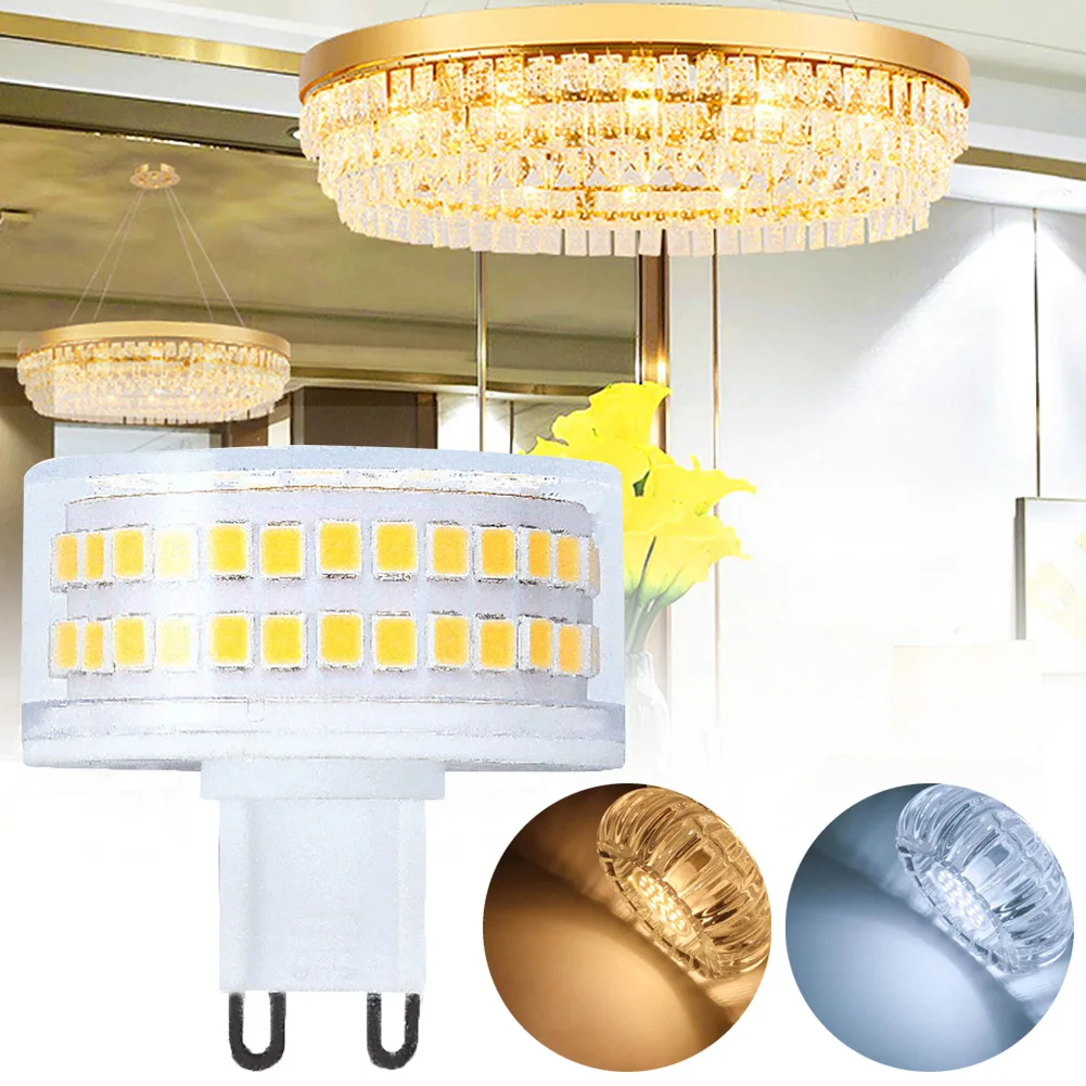 

LED BULB Dimmable G9 AC220V 240V 8W LED Spotlight SMD2835 No Flicker Lamp 1000LM Chandelier Light Replace 10W Halogen Lighting