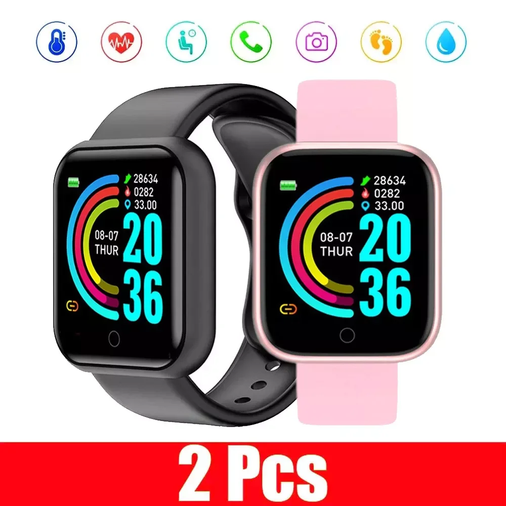 

Y68 Smart Watch Men D20 Smartwatch Heart Rate Monitor Blood Pressure Fitness Bracelet Gift For IOS Android relogio masculino