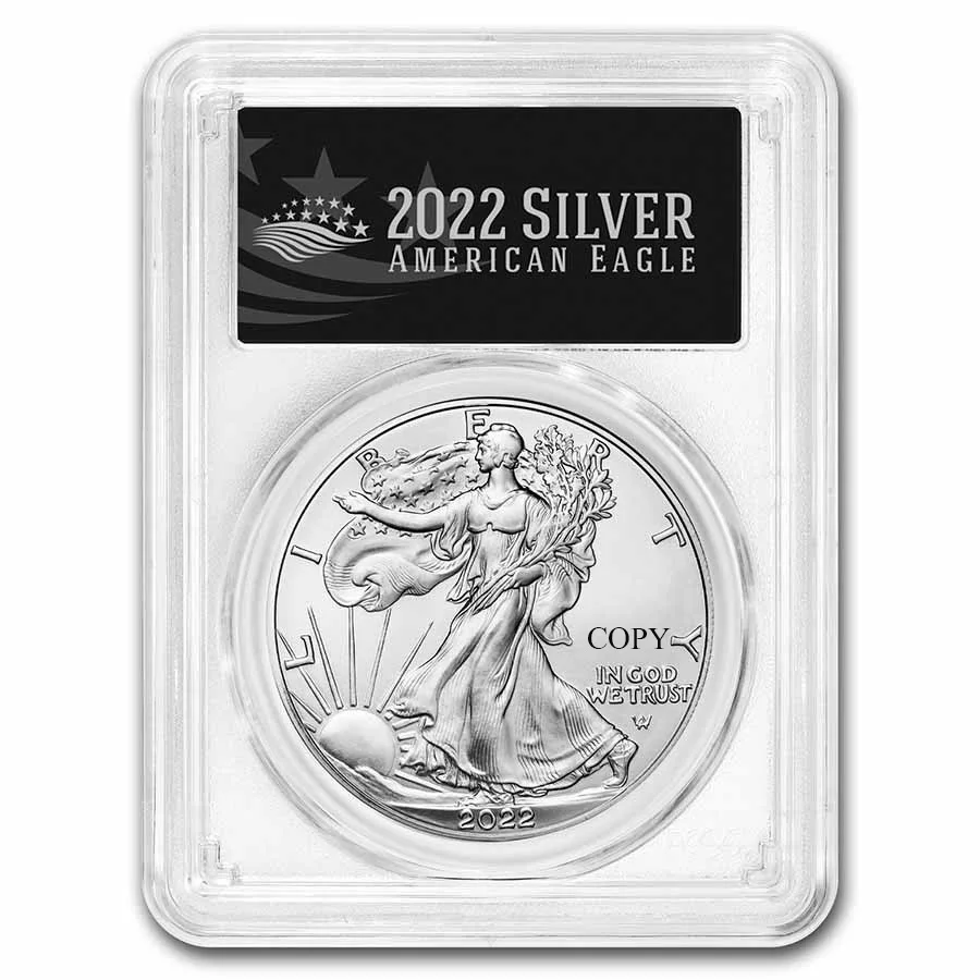 

United States 2022 American Eagle 1 Troy Oz Silver Uncirculated Coin Available Copy Silver Plated Coins