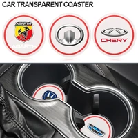 1pcs transparent silicone car non slip water coaster for acura rdx mdx nsx tsx tlx tl rlx tlx l cdx hybrid type s accessories
