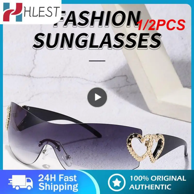 

1/2 шт. Лидер продаж Y2k Солнцезащитные очки женские модные солнцезащитные очки мужские оттенки спортивные очки UV400 очки