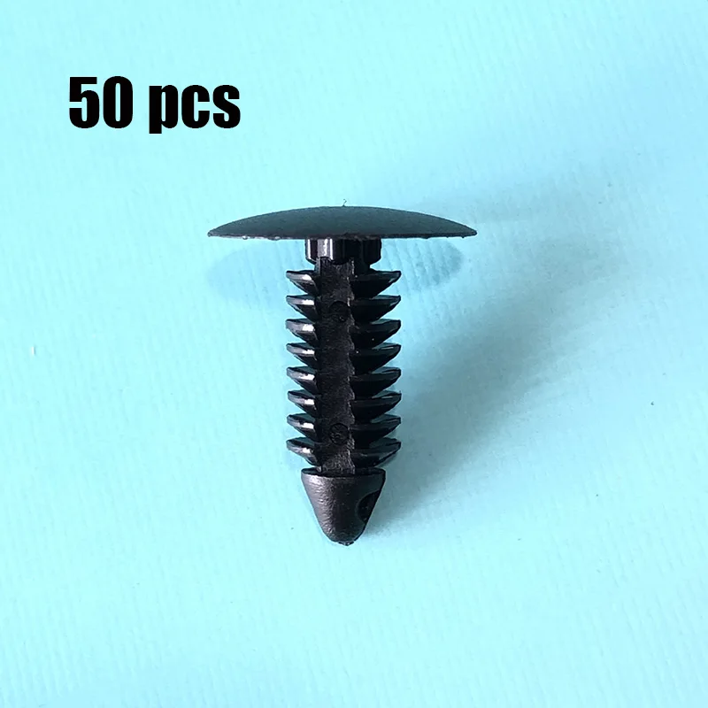 

10/30/50Pcs Auto Fastener 8mm Hole Car Clips Fender Bumper Shield Retainer Plastic Rivet For GM Chevrolet Buick Ford Chrysler