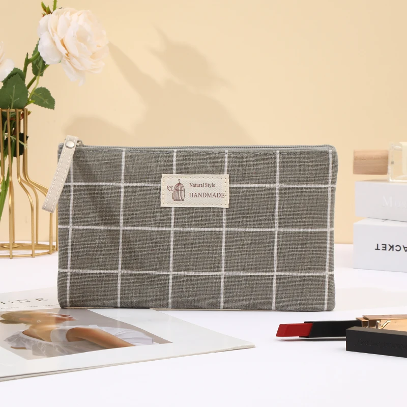 

Многофункциональная портативная сумка для хранения, милая мультяшная холщовая косметичка, студенческий пенал и кошелек для монет