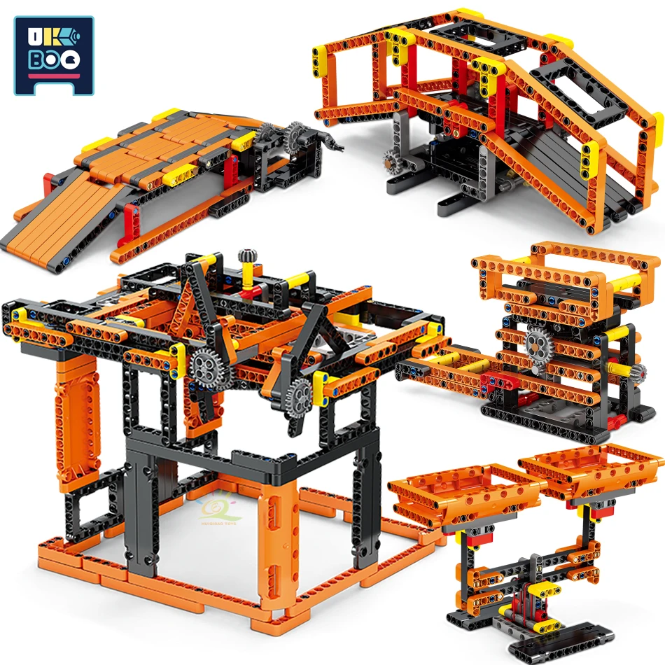 

Механическая Шестерня Tech STEM 3 в 1, строительные блоки, весы, детские научные строительные блоки, игрушки для детей