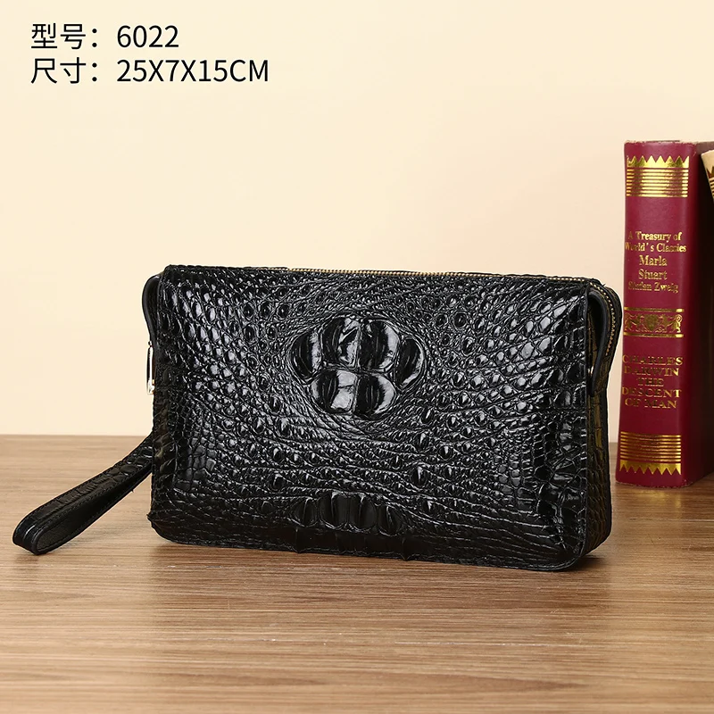New leather men's handbag Large capacity multi compartment password lock handbag Fashion business men's handbag