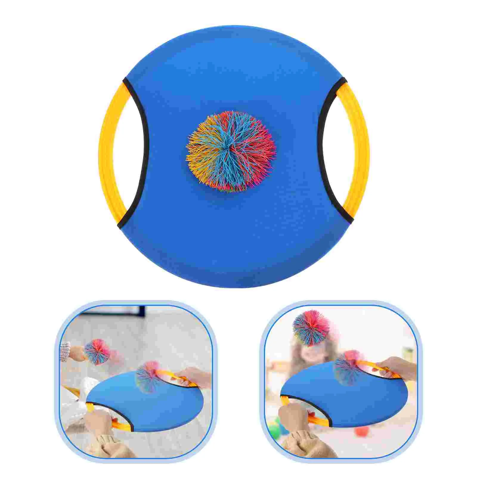 

1 Set Bouncy Disc Paddle Game Kids Toys Toss and Catch Game Set Sports Games Outdoor Beach Games for Kids Gift Assorted Color