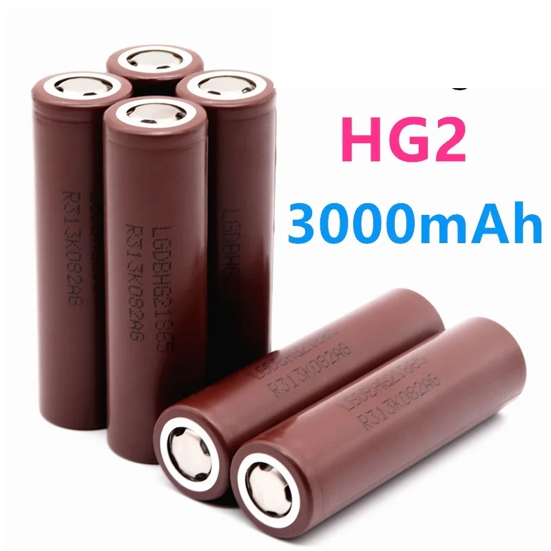 

NEW 20PCS Large Capacity HG2 18650 3000mah Rechargeable Battery For HG2 Power High Discharge Big Current