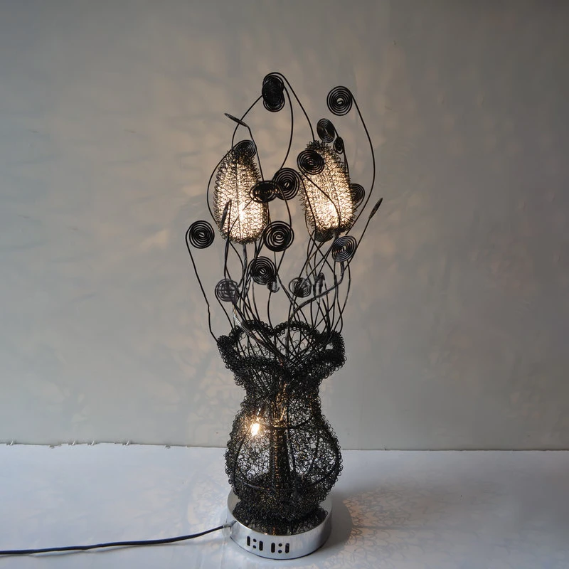 Современная Золотая настольная лампа ANITA модная художественная декоративная