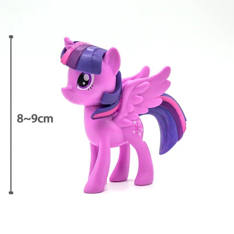 Фото Hasbro мой маленький пони Сумерки Искрящиеся Пинки Пирог Applejack редкость флуттершай Радуга тире анимационное изображение куклы для девочек Подарки №3