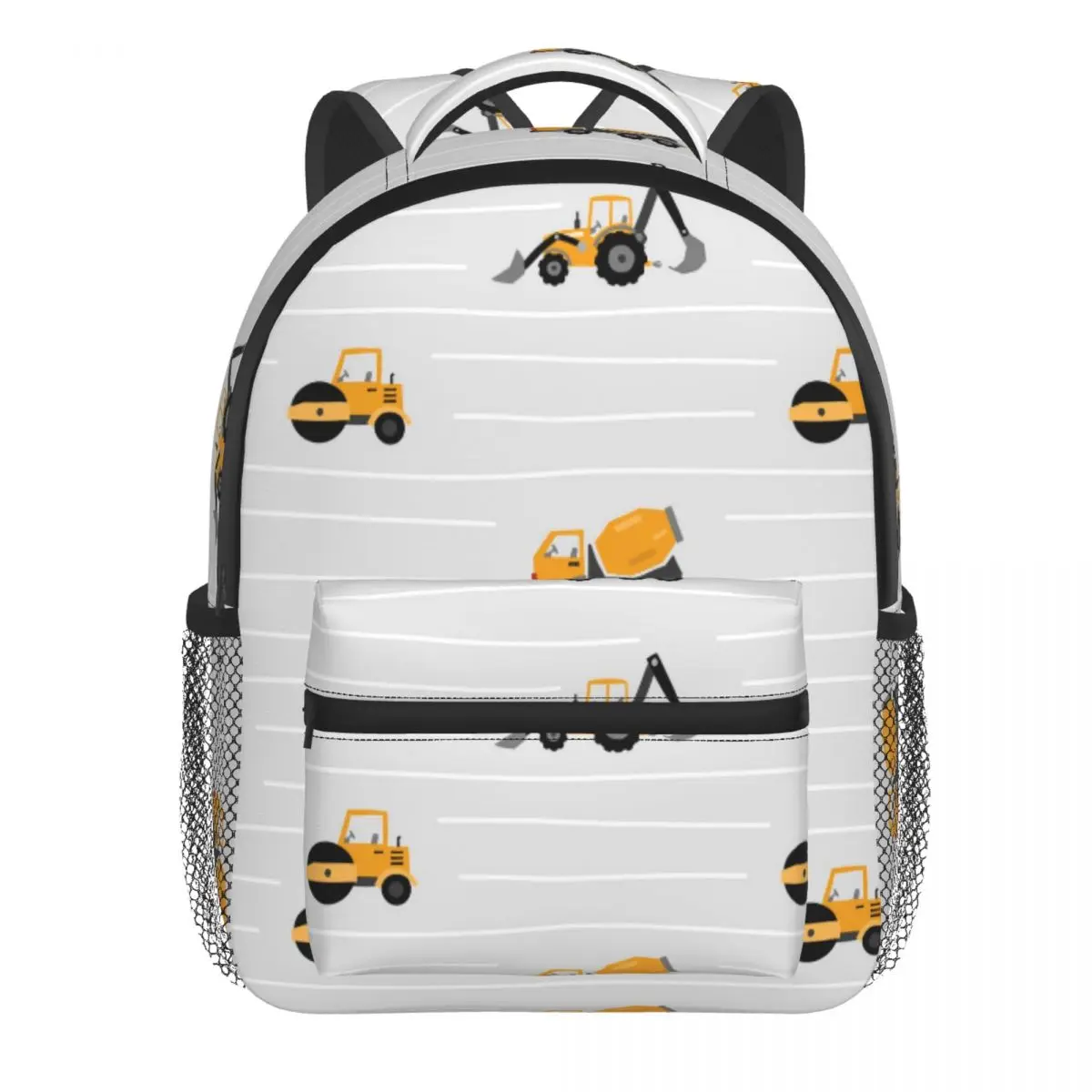 2022 Children Backpack Toddler Kids School Bag Yellow Heavy Construction Machines Kindergarten Bag for Girl Boys