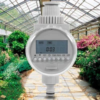 solar watering controller water timer micro drip plant kit lcd waterproof dial controller irrigation 12 tap joint garden tools