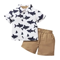 boys clothes sets summer 1 2 3 4 5 years old children cotton shirts shorts 2pcs beach suits for baby kids tracksuits outfits set