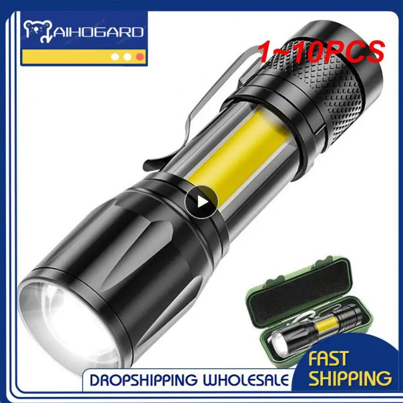 

Популярный светодиодный мини-фонарик с фокусировкой, 1 ~ 10 шт, Usb-зарядка