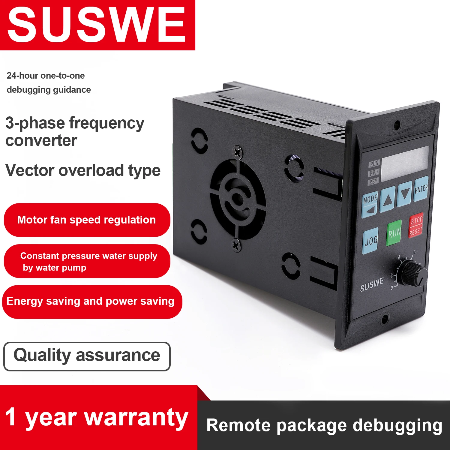 

220v Single phase inp vfd 750W frequency converter add RS485 three-phase motor driver MCU single phase input 0.75KW