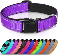 reflective dog collar11 colorssoft neoprene padded breathable nylon pet collar adjustable for small medium large extra large