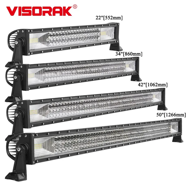

VISORAK 22 34 42 50 дюймов внедорожник прямой IP68 светильник бар для трактора автомобиля 4wd 4x4 SUV ATV Jeep Ford Hummer пикап тяжелый грузовик