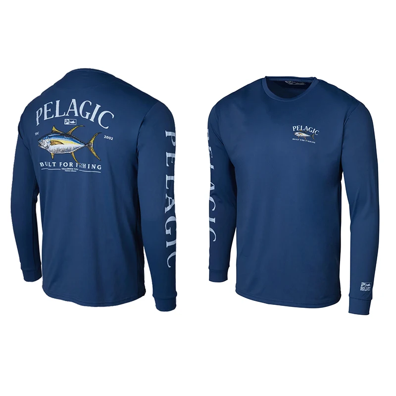 

PELAGIC 2023 одежда для рыбалки крутая спортивная одежда с защитой от комаров с длинным рукавом Осенняя рыболовная рубашка быстросохнущая Солнцезащитная рыболовная Джерси