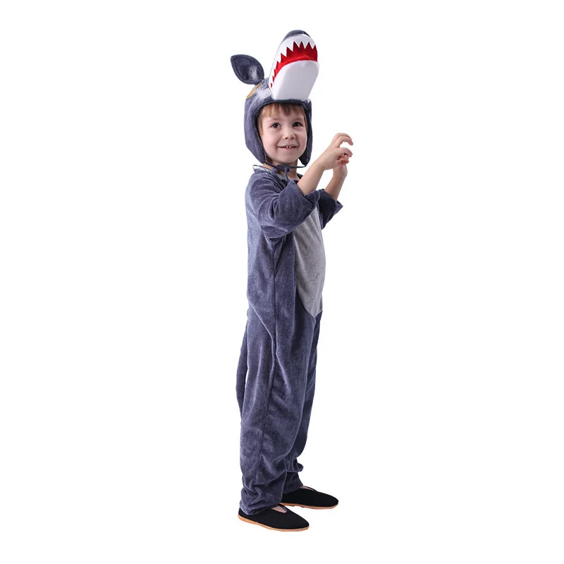 

Cute Kids Animal Timber Wolf Costumes Boys Girls Pajamas Fancy Dress Outfit Cosplay Children For Birthday Festival Performance