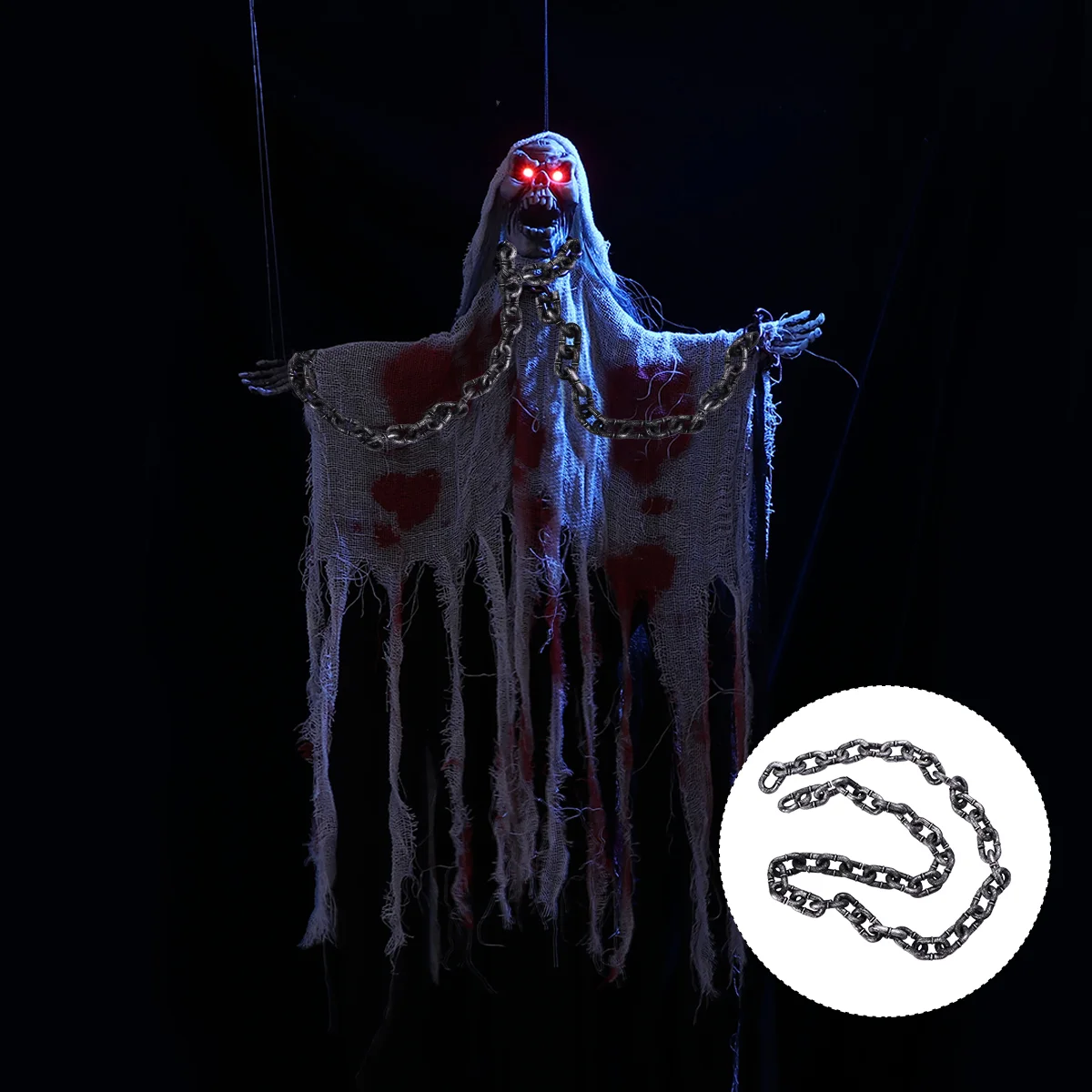 

Simulation Iron Chain Halloween Fetters Prop Prisoner Plastic Chain Prop