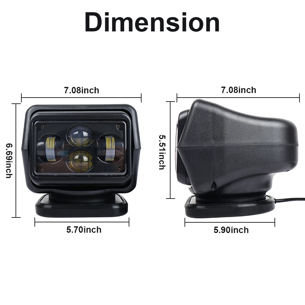 Светодиодный прожектор для лодок яхт внедорожников грузовиков 50 Вт 60 |