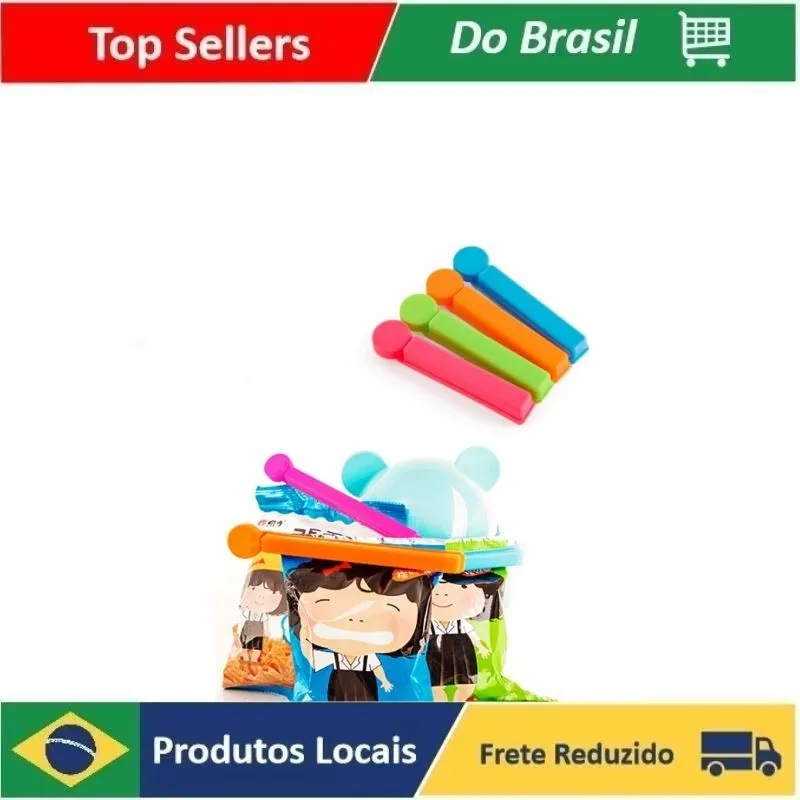 

Natal 4 Peças Presilha Prendedor Fecho Embalagens Comida Saco Lacre Promoções