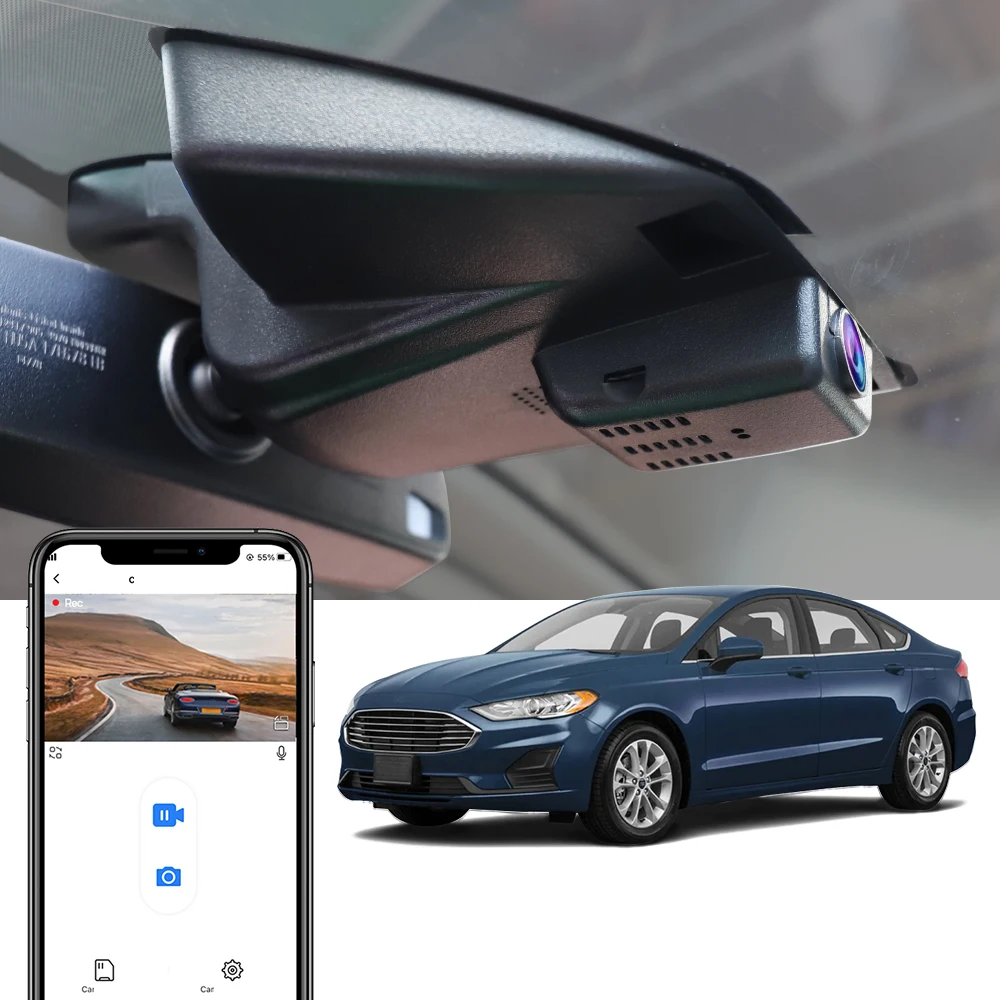 

Car DVR for Ford Mondeo MK5,for Ford Fusion 2nd Gen CD4 2013 to 2020,Fitcamx Dashcam,Wireless Auto Recorder