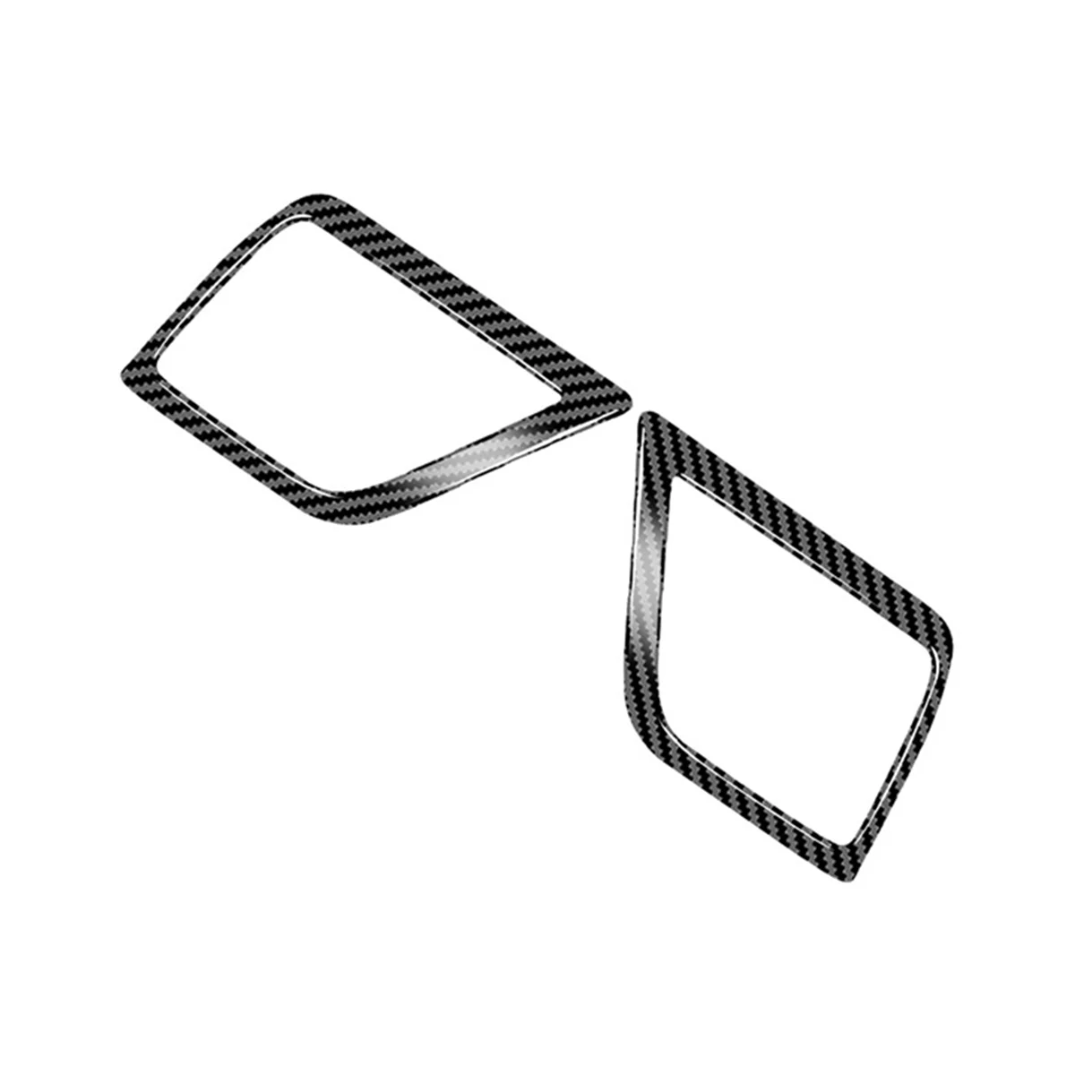 

For Toyota Alphard 2015-2020 Car Carbon Fiber Rear Door Inner Speaker Audio Horn Ring Cover Trim