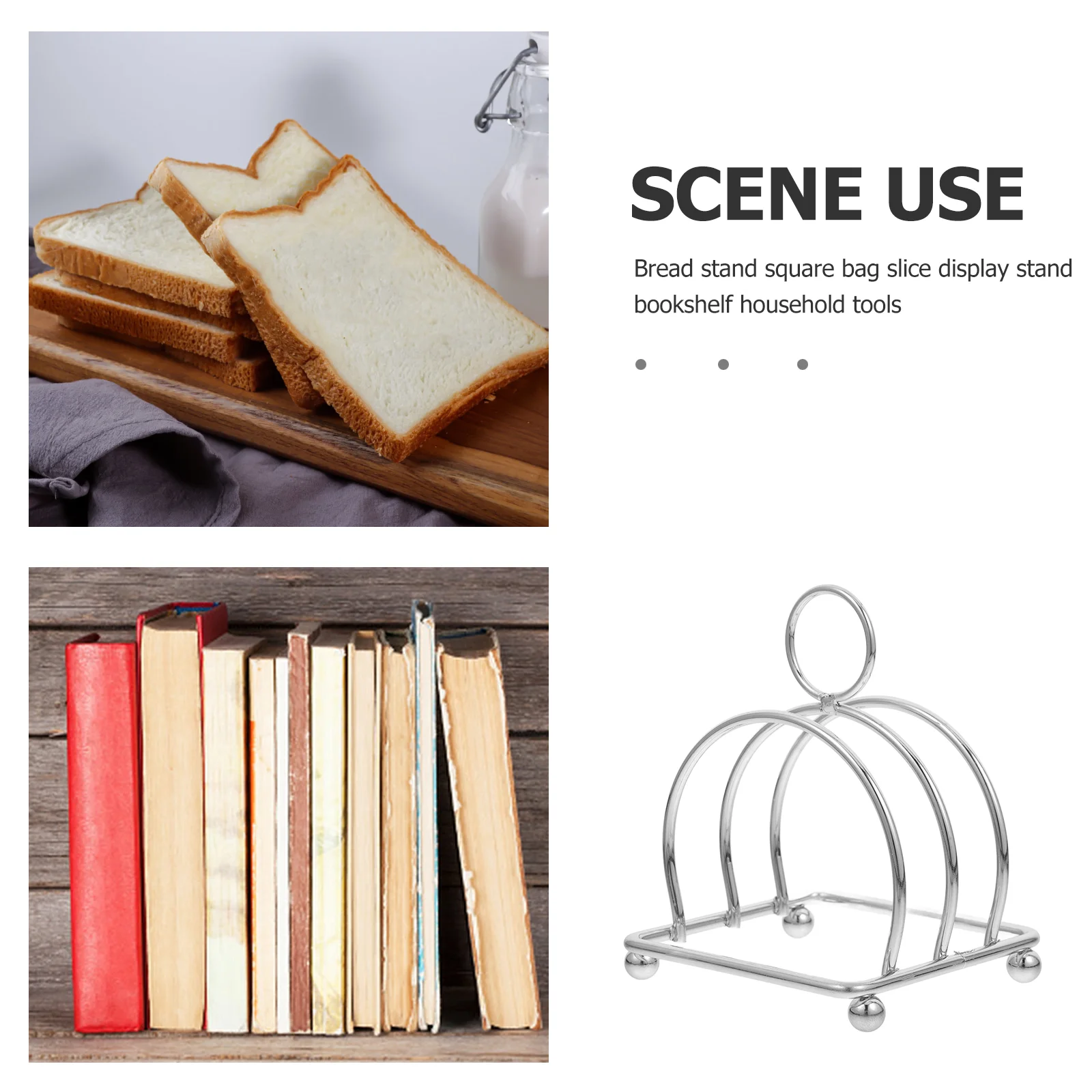 Полка из нержавеющей стали кухонная стойка для тостов хлеб еда ресторан