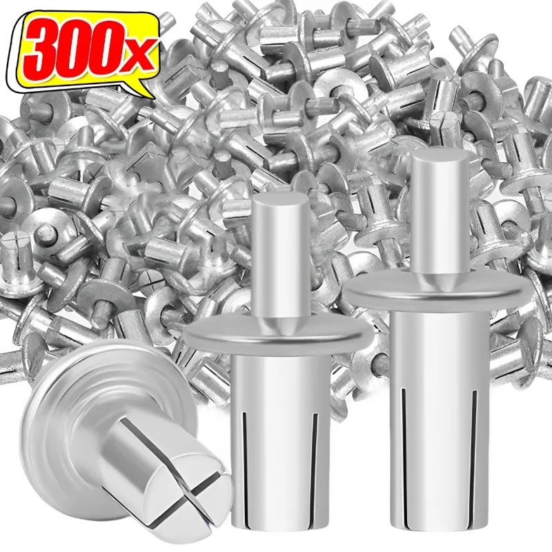 300-10 шт., расширительные заклепки с молотковым приводом, ударные расширительные алюминиевые головки гвоздя, пирсинг стука, небольшой саморез, крепеж