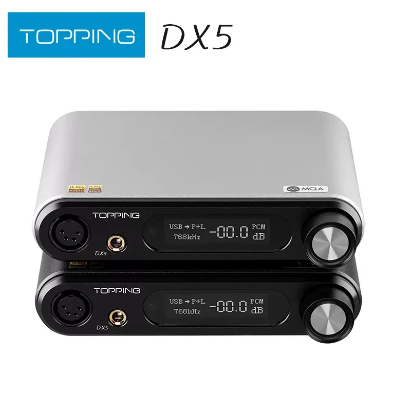Декодер TOPPING DX5 MQA ES9068AS * 2 DAC усилитель для наушников DSD512 и PCM768kHz
