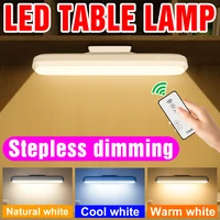 led desk lamp hanging magnetic table lamp usb rechargeable light for study reading light room decor ir remote control nightlight