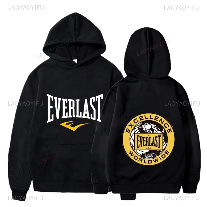Забавный свитшот с логотипом Everlast для отдыха пуловер графическим рисунком Hombre