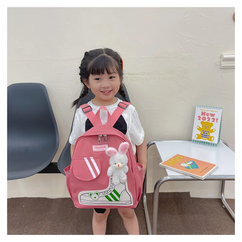 Fashion Children's Schoolbag Cartoon Lovely Rabbit Kindergarten Backpacks Preschool Schoolbag for Boys and Girls Large Capacity