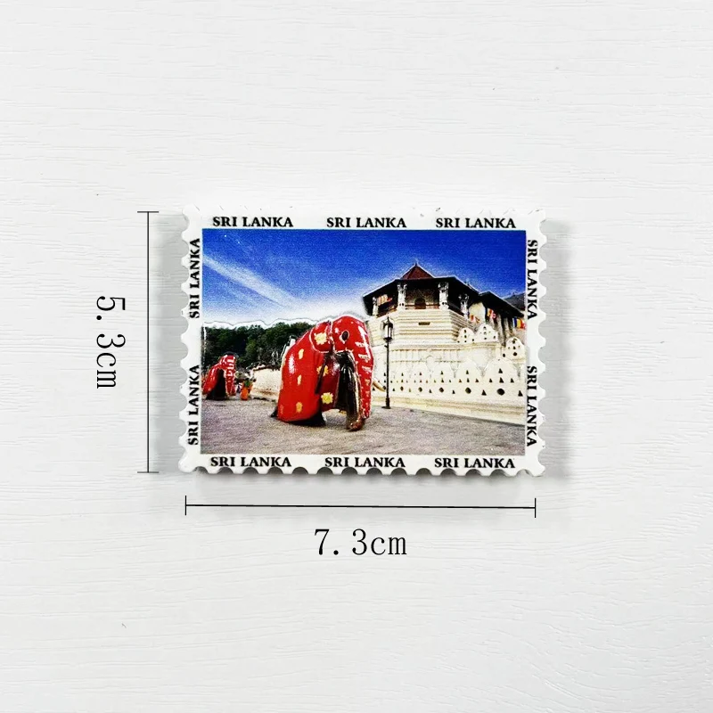 Туристические сувениры со слоном Шри-Ланки 3D магнитные наклейки на холодильник