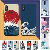 wave art phone case for redmi note 8 7 9 4 6 pro max t x 5a 3 10 lite pro