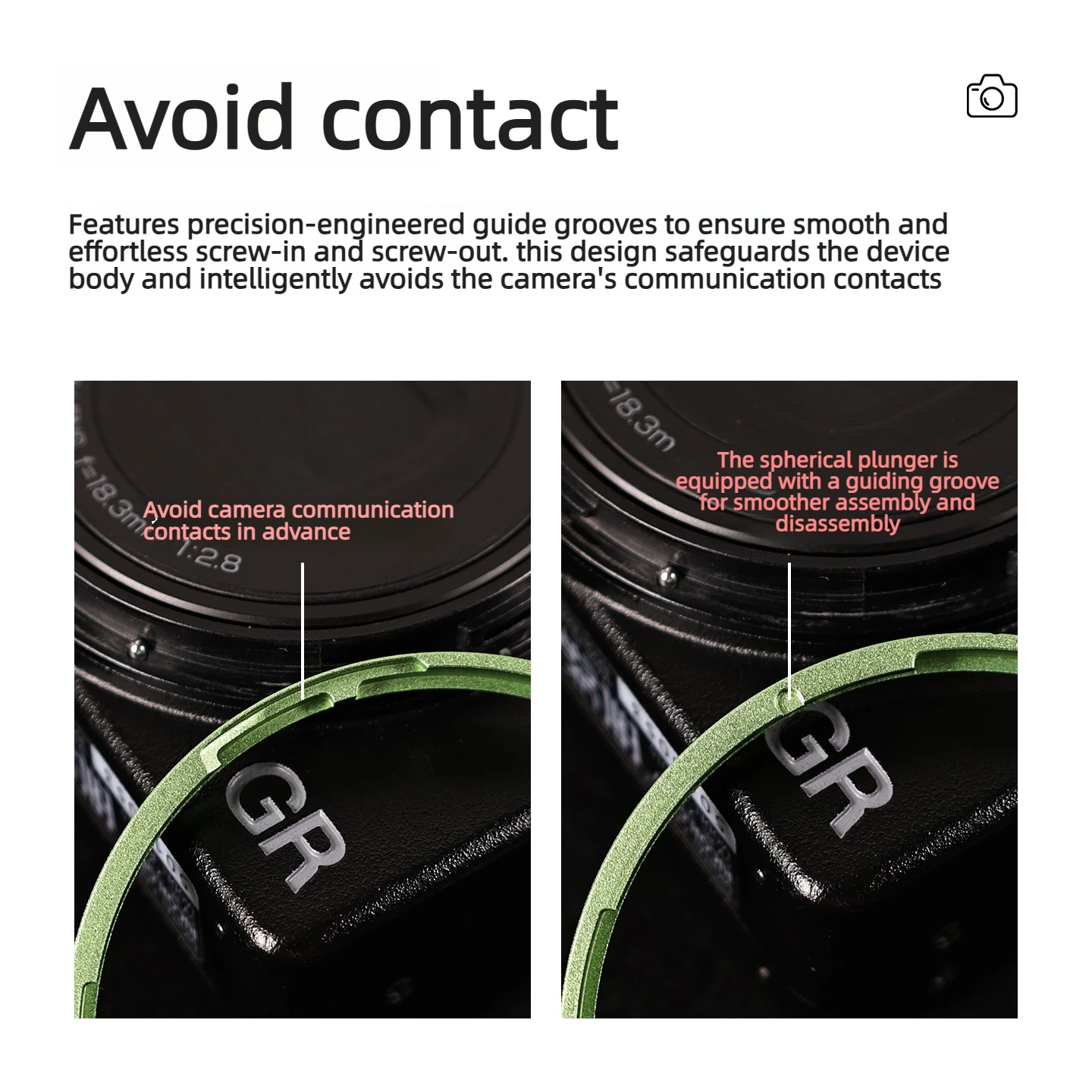 Фото Подходит для Ricoh GR4 GRIV, кольцо для объектива GRVI4, специальное кольцо для объектива из алюминиевого сплава, декоративное кольцо. №3