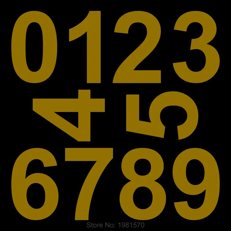 Светящиеся цифры-наклейки s-Tag самоклеящиеся цифры для двери таблички дома ящика