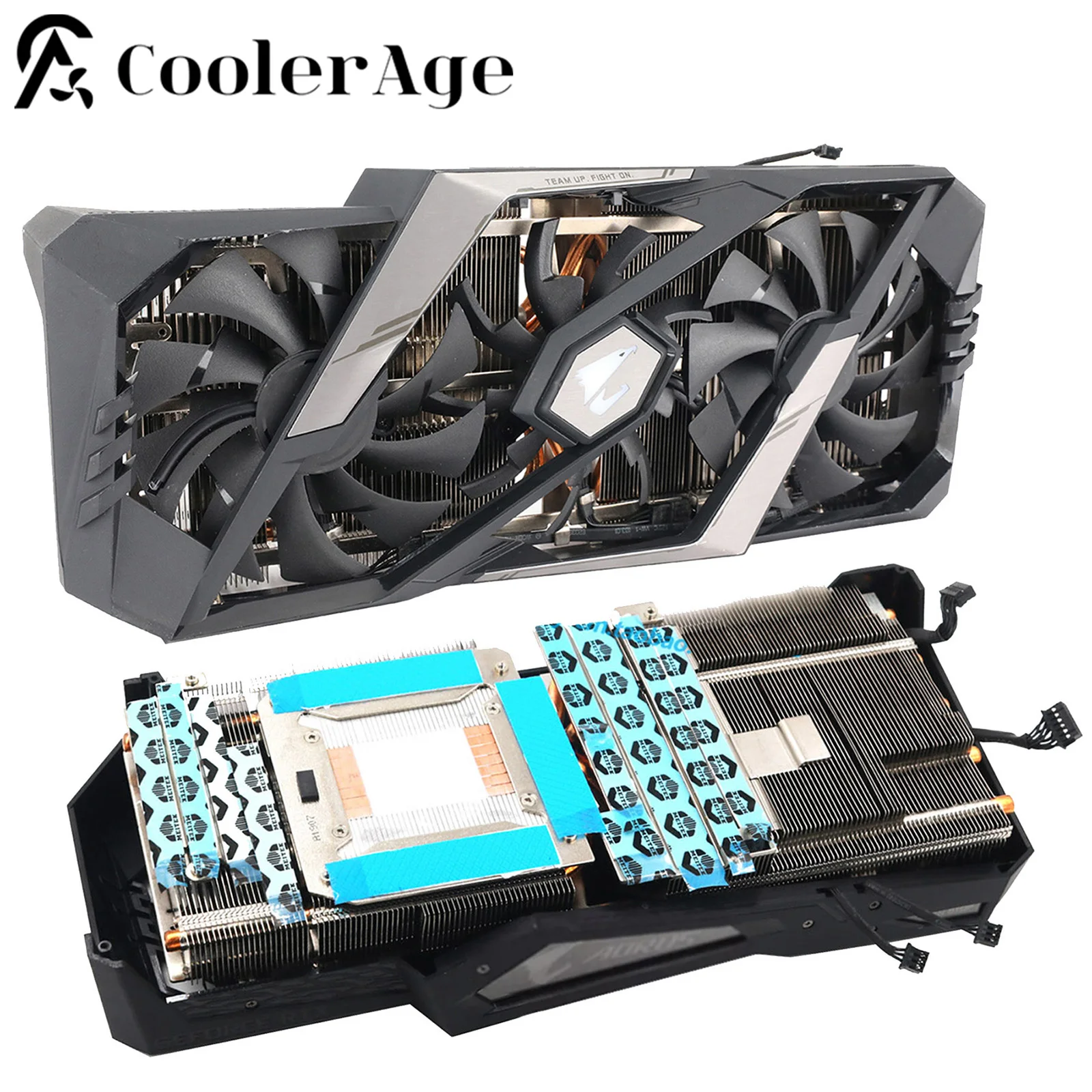 Радиатор для видеокарты Gigabyte AORUS RTX 2080 Ti XTREME, новый оригинальный RTX2080Ti, сменная видеокарта, графический процессор, радиатор Радиатор для видеокарты Gigabyte AORUS RTX 2080 Ti XTREME, новый оригинальный RTX2080Ti, сменная видеокарта, графический процессор, радиатор