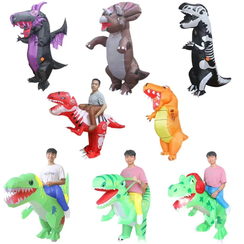 

Inflatable Costume Various Dinosaur Role Play Fun Decorations Christmas Holiday Party Cosplay Anime Cartoon Figure Costumes