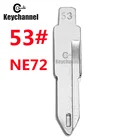 Ключ Keychanel 10 шт.лот NE72 #53 для автомобильного ключа KD KEYDIY Xhorse пульт дистанционного управления для Renault Peugeot 206 207 Citroen C2 NO.53 флип-ключ