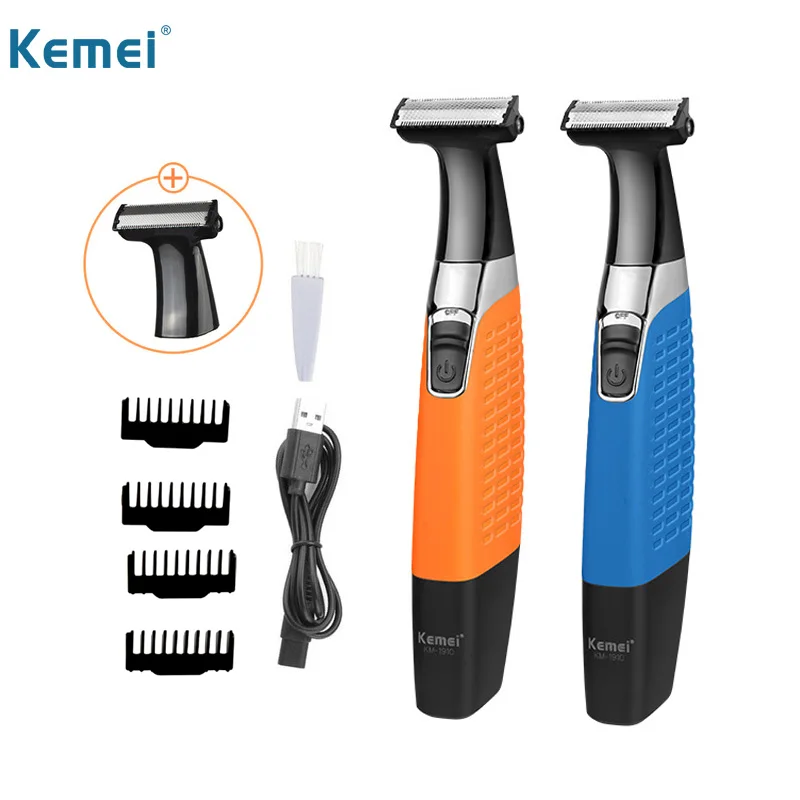 

Kemei One Blade Shaver Men Face Beard Razor Electric Manscaped Body Trimmer Professional Hair Removal Shaving Machine Km 1910