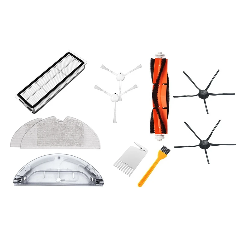 

Запчасти для пылесоса: основная щетка, боковая щетка, фильтр, Швабра, тканевый резервуар для воды для Xiaomi Mijia 1C, аксессуары для робота