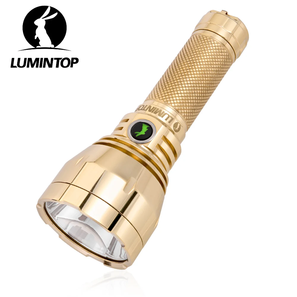 Outdoor BLF Lighting High Intensity EDC Flashlight Brass LED Torch Powerful Flash Light 18650/18350 Battery 500 Lumens GT MINI