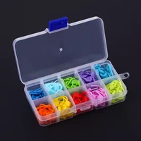104 pcs locking stitch markers resin small clip knitting tools crochet latch knitting accessories needle clip hook with box