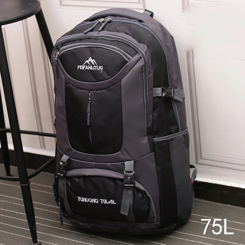 Мужской рюкзак 65L 75L для путешествий на открытом воздухе спортивный кемпинга