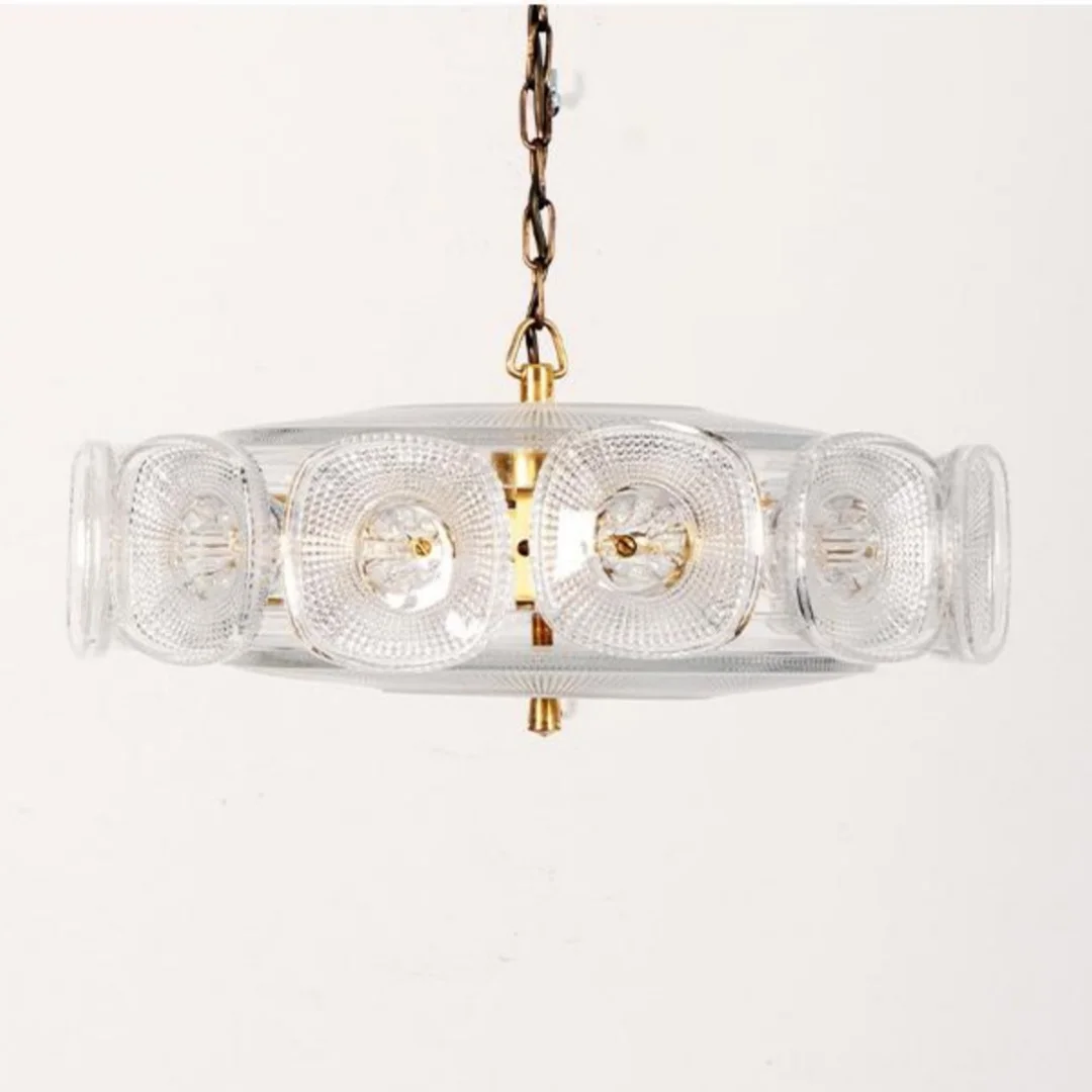 

Люстра Artpad современная стеклянная золотая