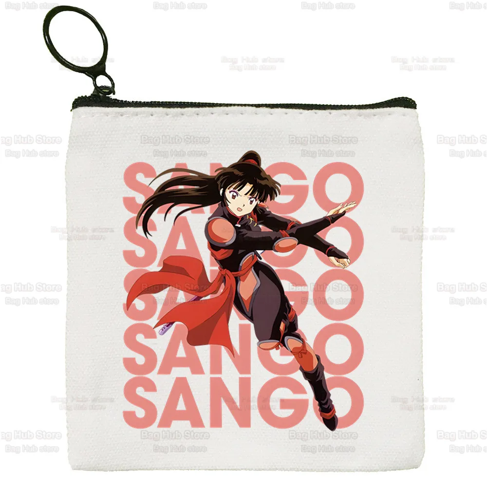 Inuyasha Anime Cartoon Coin Purse Female Kagome Mini Canvas Art Cute Sesshoumaru Key Case Higurashi Coin Purse Student Wallet